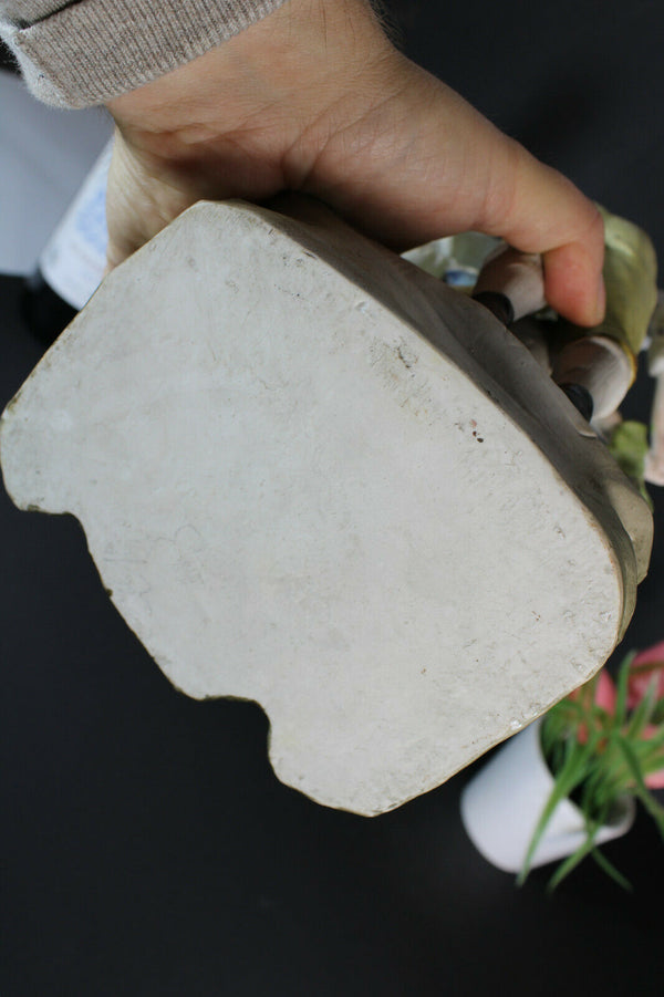 antique Large porcelain bisque porcelain group statue romantic