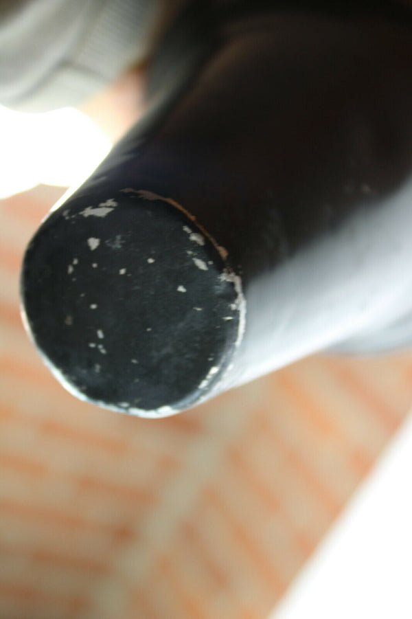 Retro vintage 1970 wood chrome metal ashtray magazine stand holder rare