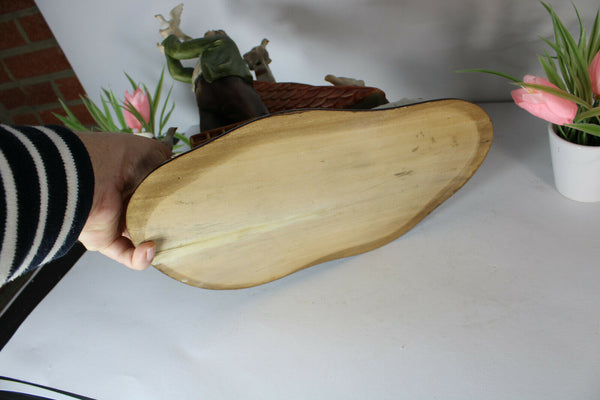 Rare large capodimonte porcelain pigeon fancier Statue sculpture marked