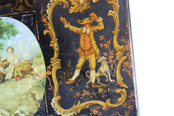 Antique french napoleon III paper mache Wall letter holder