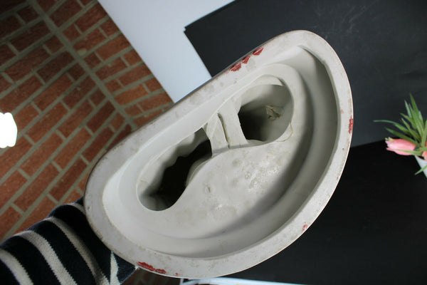 large bisque porcelain religious holy family statue group jesus mary joseph