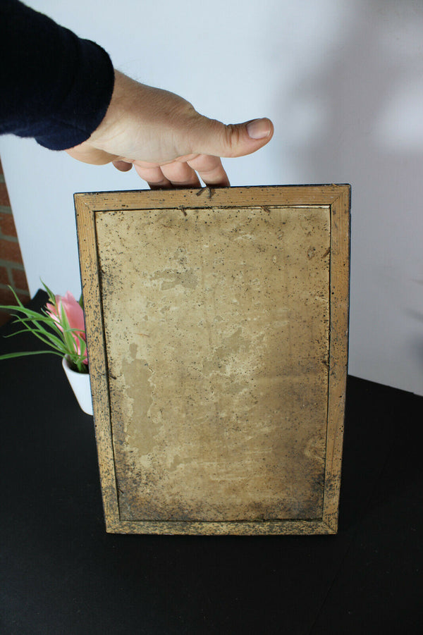 Antique  Religious litho wall plaque