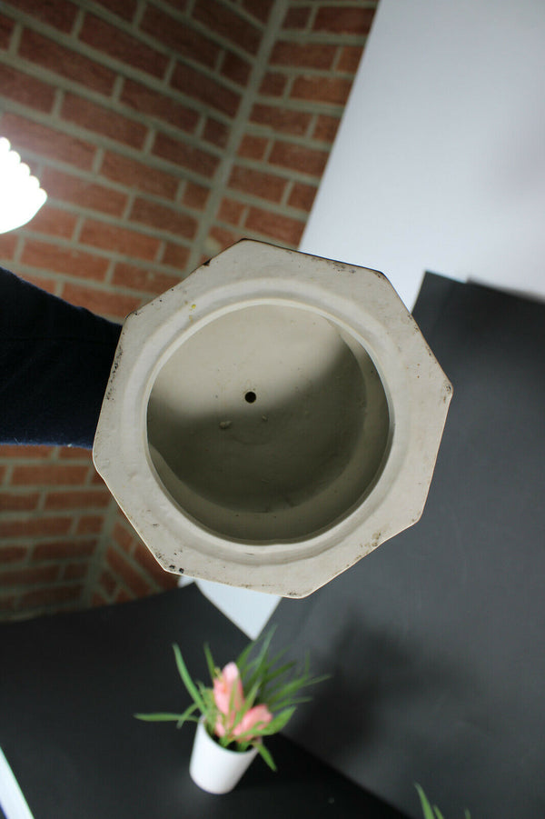 Antique German bisque porcelain Large sacred heart jesus statue religious