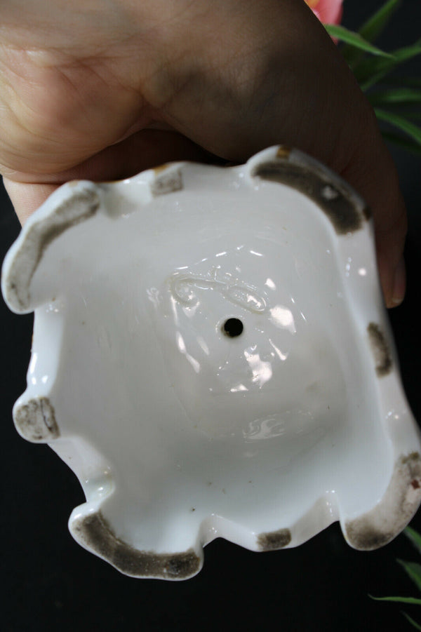 Antique French vieux paris porcelain madonna figurine statue religious