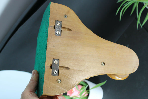 vintage French wood carved wall console Mythological dragon figure 1950 rare