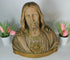 Antique 1930 terracotta PARENTANI signed Bust statue sacred heart christ