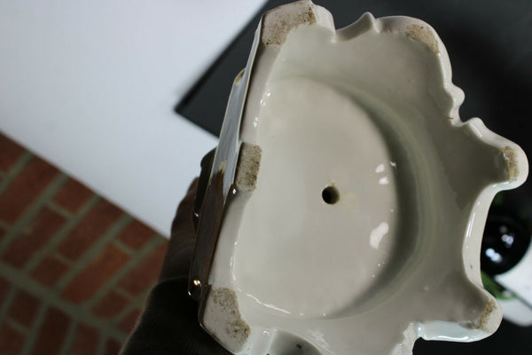 Antique Large Vieux paris porcelain madonna child figurine statue 19thc