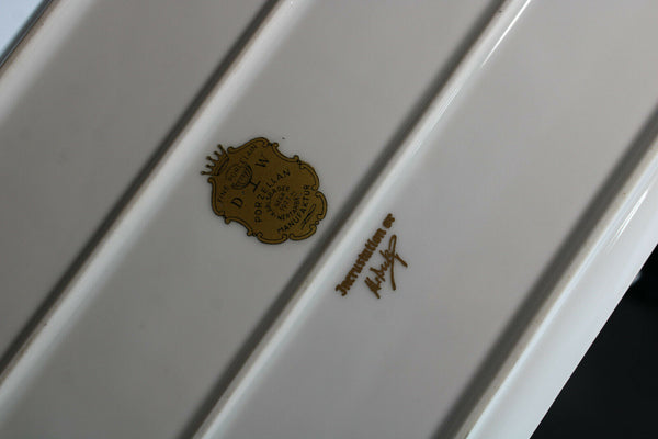 German karlsbad porcelain cake chocolate presentation tray gold romantic decor