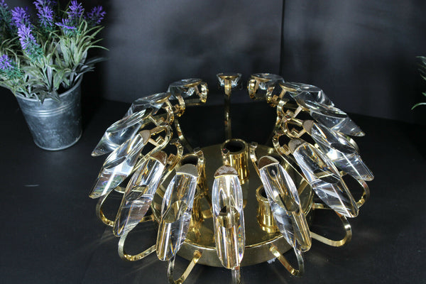 Hollywood regengy 1970 Flush Mount lamp Oscar Torlasco for Stilkronen rare n2