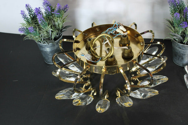 Hollywood regengy 1970 Flush Mount lamp Oscar Torlasco for Stilkronen rare n2