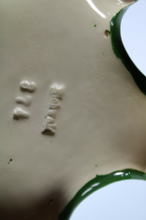 Art nouveau EICHWALD pottery mantel set vases marked