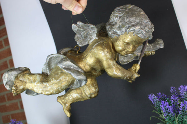 vintage 1970s hanging angel cherub figurine