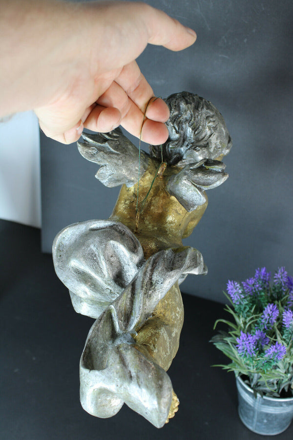 vintage 1970s hanging angel cherub figurine