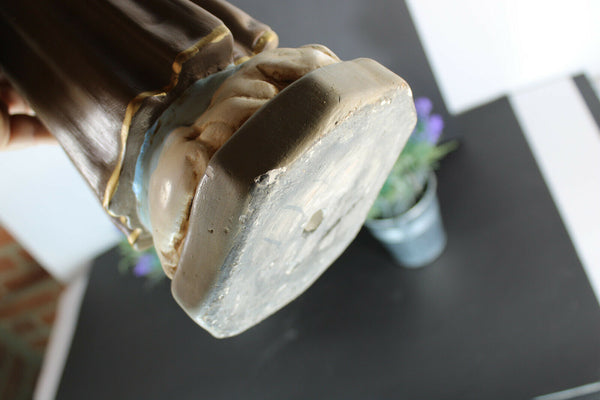 RAre antique religious saint statue Rosa lima PERU