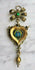 Antique 18thc Swiss Double Face Religious Pendant eglomise painting crucifix