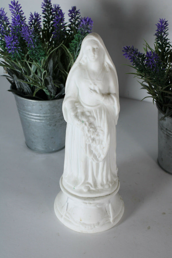 Porcelain bisque elizabeth thuringen religious statue figurine letu mauger
