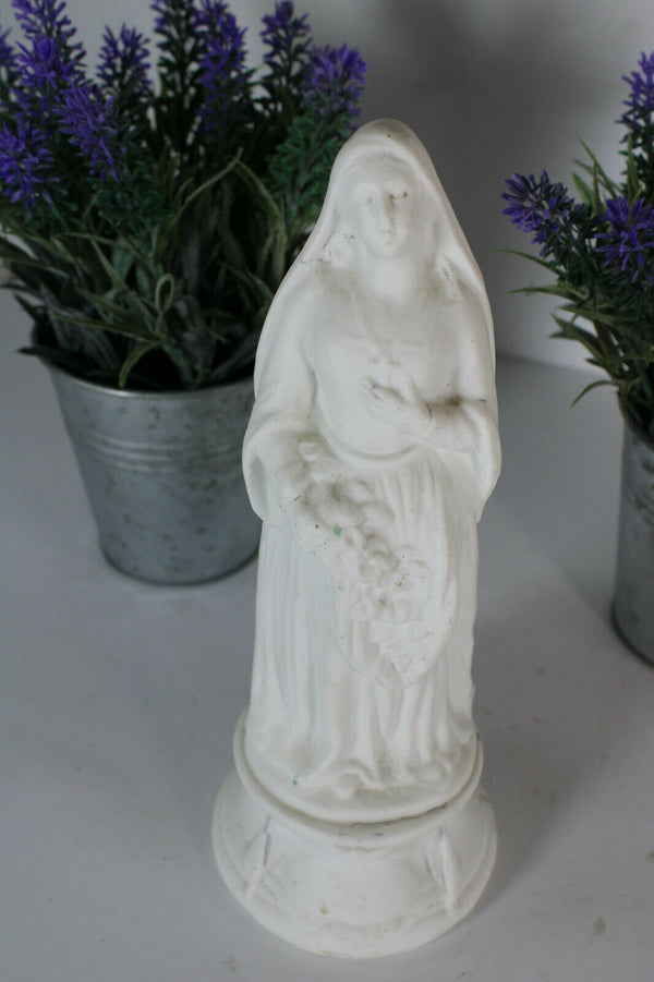 Porcelain bisque elizabeth thuringen religious statue figurine letu mauger