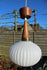 Vintage 1950 teak opaline MAssive lighting company pendant lamp chandelier