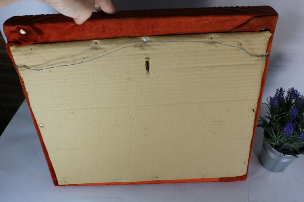 vintage italian flight into egypt christ jesus scene on canvas framed