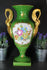 Vintage French porcelain de Couleuvre marked porcelain vase swan handles