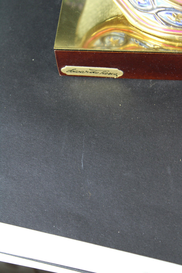 hollywood regency Edoardo TASCA Cleopatra bust porcelain table lamp capodimonte