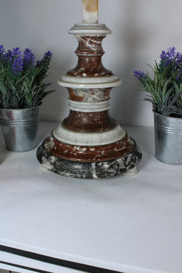 Antique large French religious marble crucifix