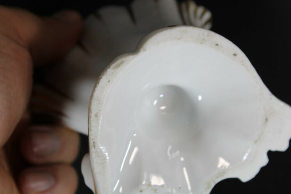 Antique vieux paris 19thc porcelain set madonna mary vases set