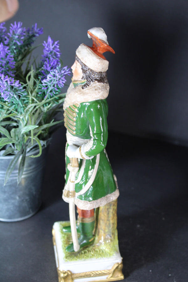 Scheibe alsbach German porcelain napoleon officer statue figurine murat