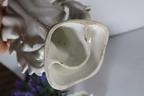 SET 3 vieux paris porcelain floral vases