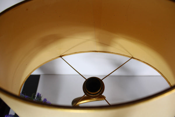 Rare hollywood regency brass leopard cub panther lamp 1970s attr maison charles