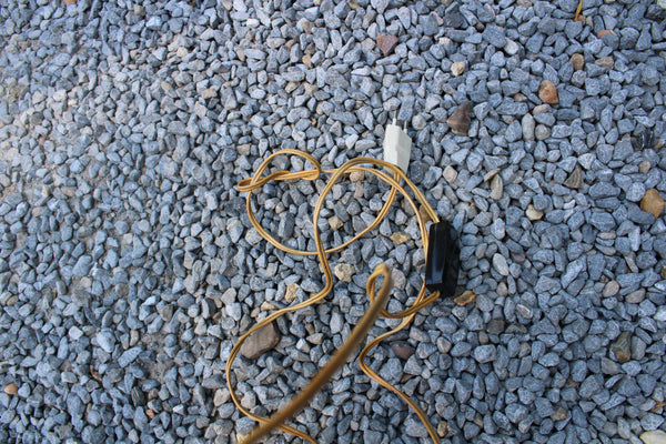 VAL SAINT LAMBERT amethyst purple crystal glass table lamp marked 1950s