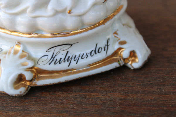 Rare antique Vieux paris porcelain statue mary of Filippsburg religious