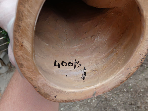 XL 27,5 italian Pattarino school terracotta madonna angels statue figurine italy