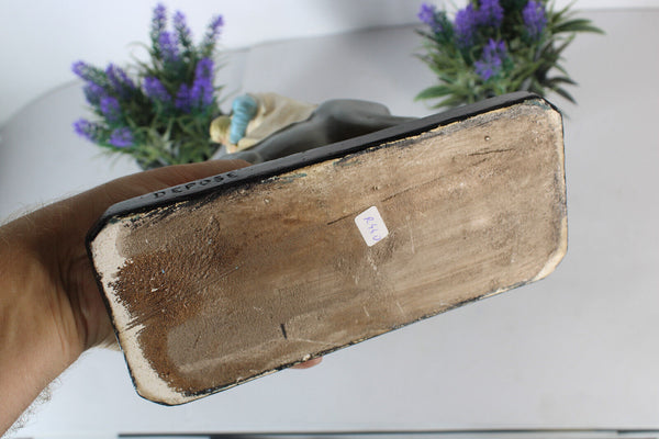 Antique ceramic Our lady of Ter Muilen Madonna on donkey Flanders region saint