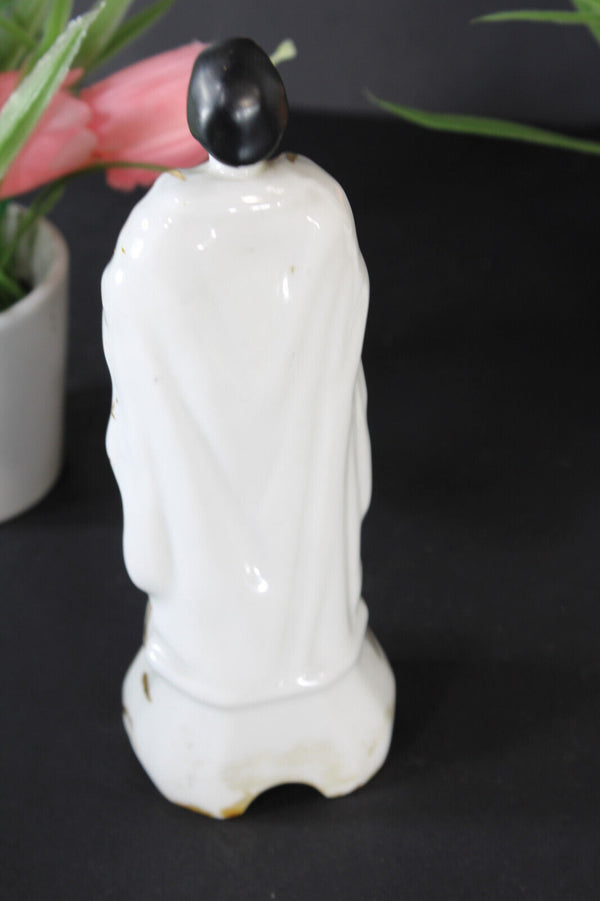 Antique vieux paris porcelain saint joseph figurine statue religious