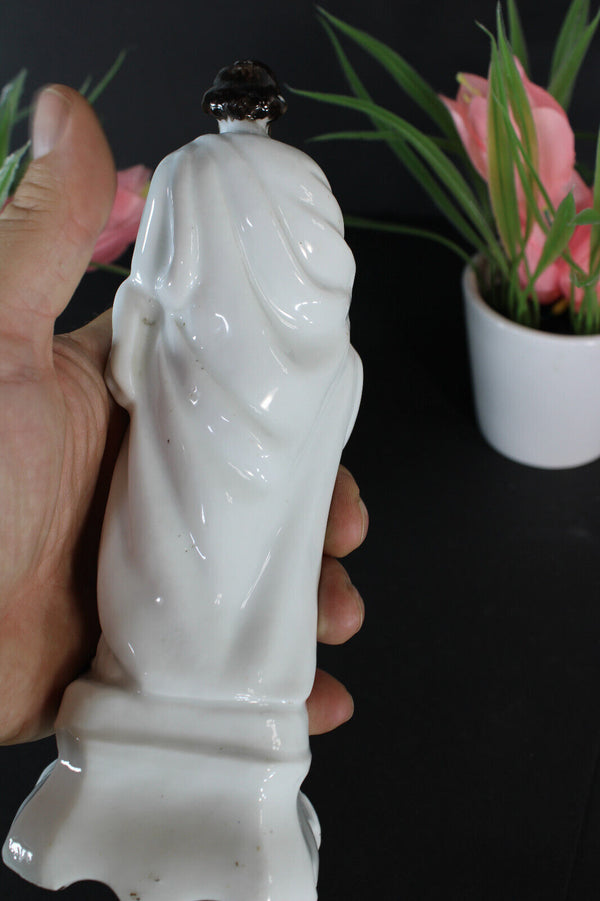 Antique vieux paris porcelain saint joseph figurine statue religious