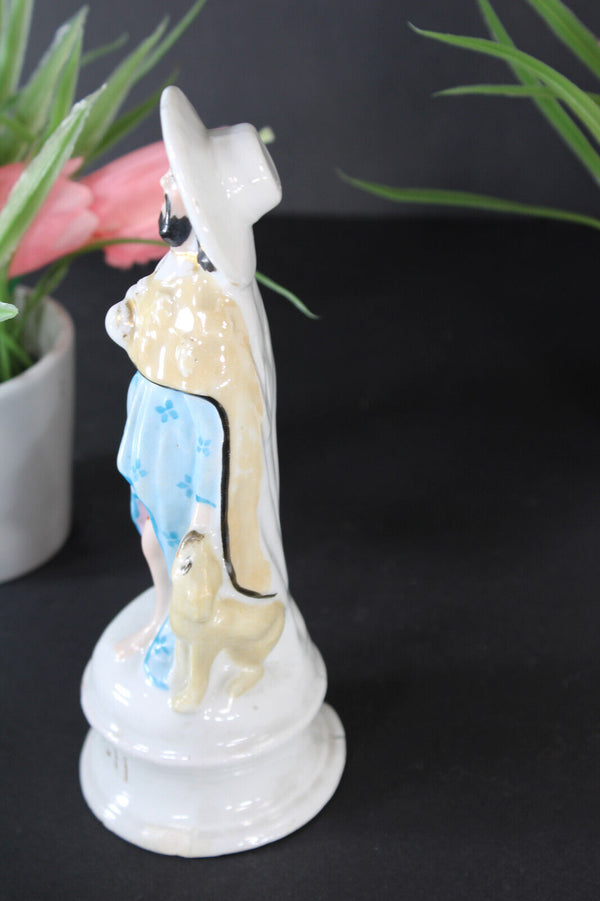 Antique vieux paris porcelain saint ROCH figurine statue religious