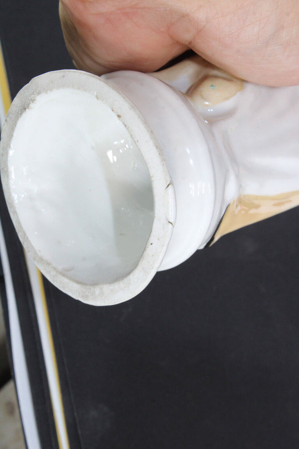 Antique vieux paris porcelain saint ROCH figurine statue religious