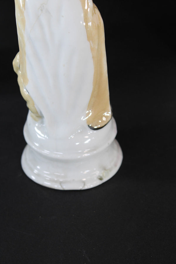 Antique vieux paris porcelain saint ROCH figurine statue religious