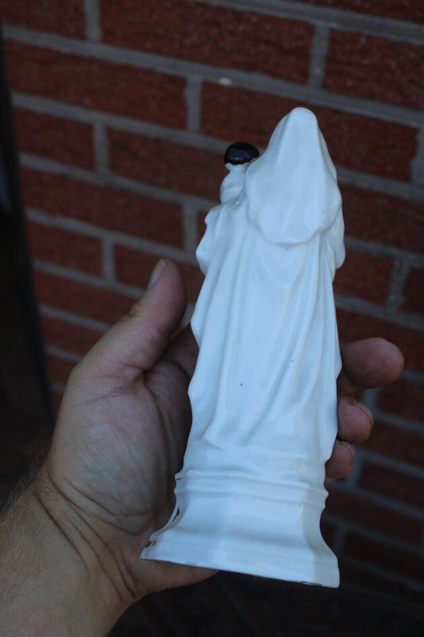Antique vieux paris porcelain madonna figurine religious
