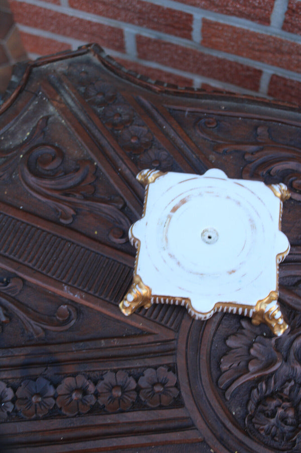 Antique vieux paris porcelain madonna figurine religious