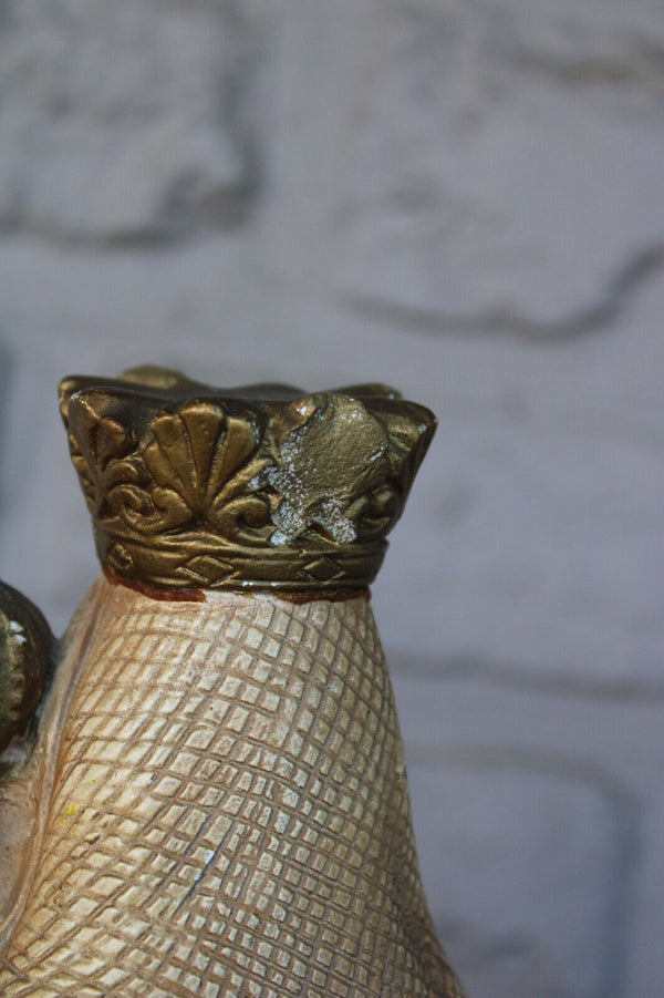 Antique ceramic chalk statue MAdonna our lady of AARSCHOT sculpture signed