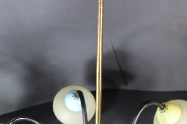 Vintage 1970 Retro stilnovo design multi colour chandelier lamp