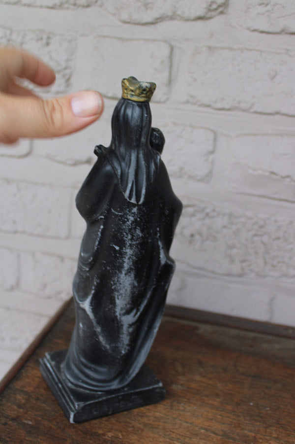 Antique ceramic notre dame de recollets madonna figurine statue