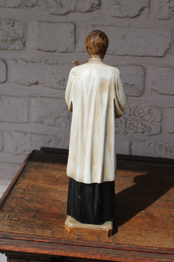 vintage luigi gonzaga saint statue figurine