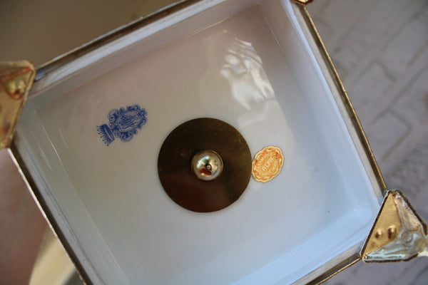 LARGE italian porcelain centerpiece bowl floral decor