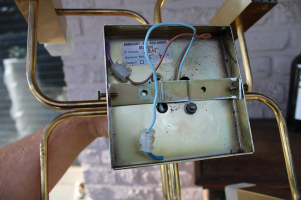 Hollywood regency sciolari for BOULANGER 5 tube chandelier flush mount lamp