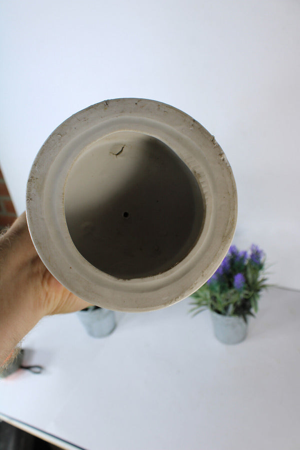 Antique Large 19thc Vieux paris porcelain saint anthony Figurine statue