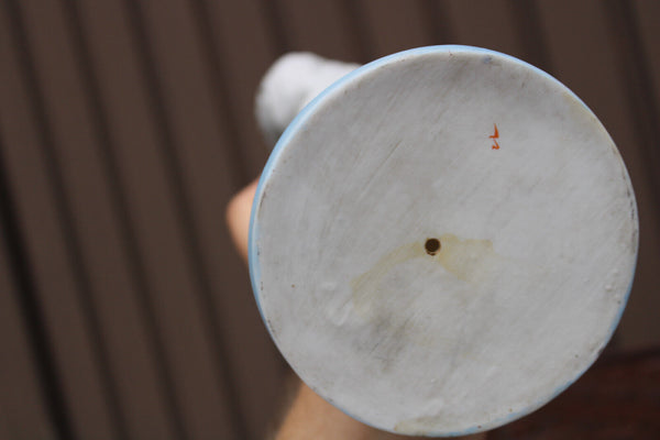 Antique bisque porcelain saint sacred heart jesus christ statue figurine