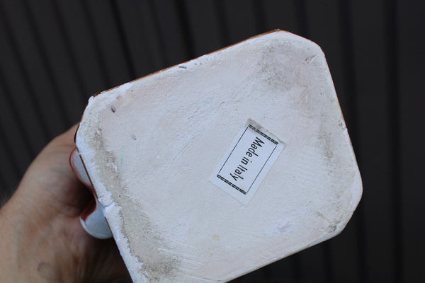 Vintage italian ceramic chalk jesus prague statue